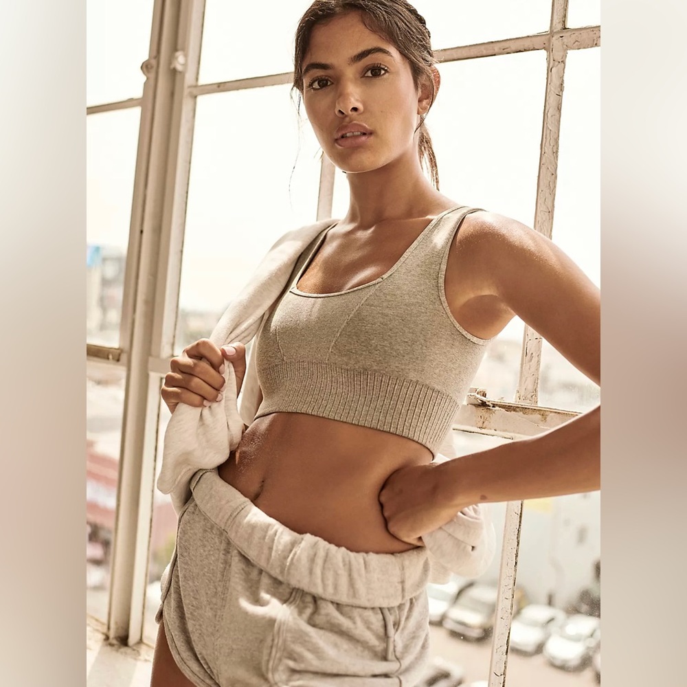 NEW! Free People Good Karma Heathered SET - Picture 1 of 8
